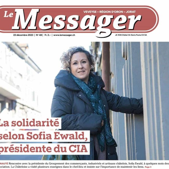 Un mot de notre président dans Le Messager